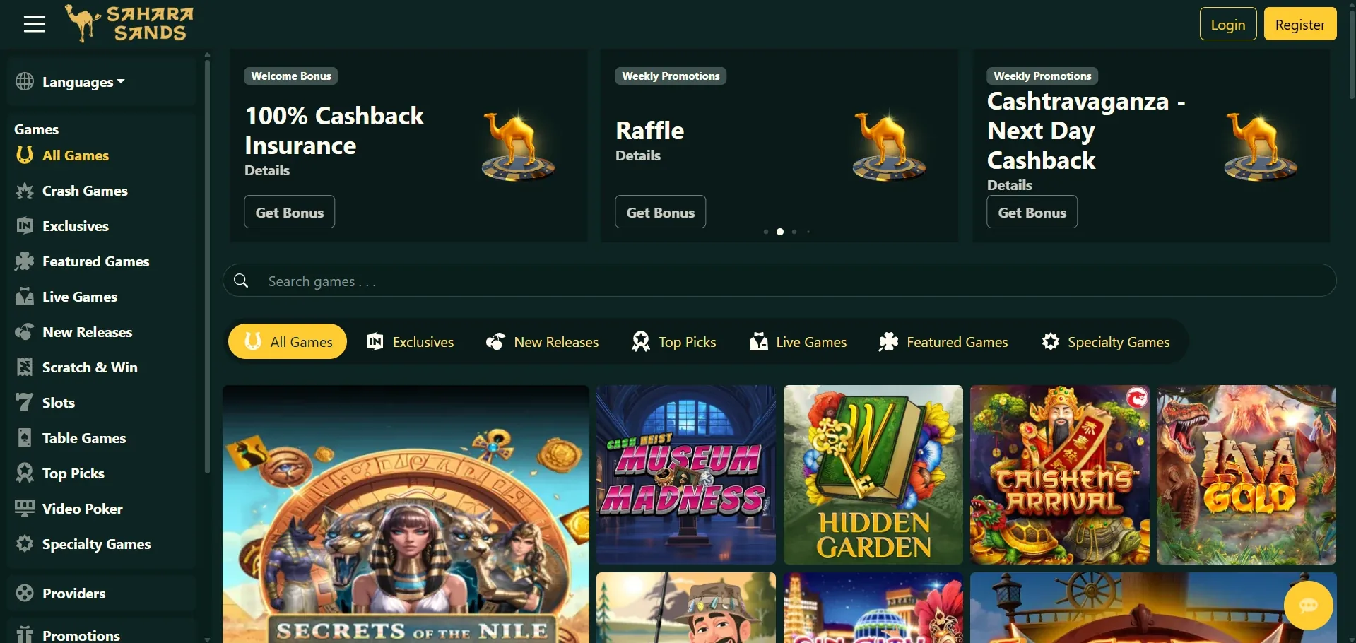 Sahara Sands online casino